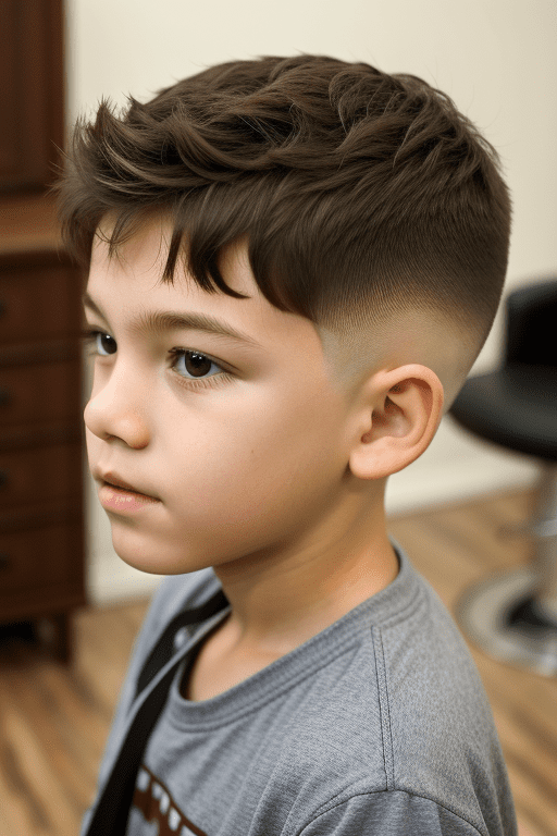 Buzz with Line Design Hairstyles for Boys