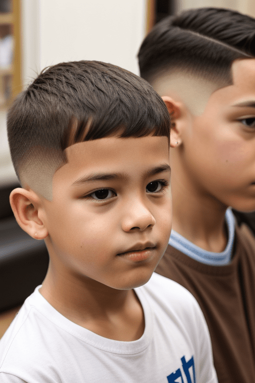 Crew Cut with Fade Hairstyles for Boys