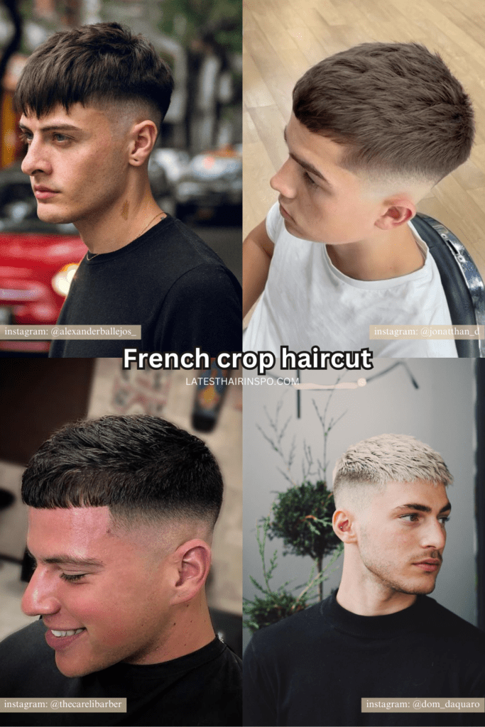 French crop haircut  - Latest Hair Inspo. Click here to learn what are the top 10 most popular men's haircuts you'll be hearing about at barbershops everywhere!