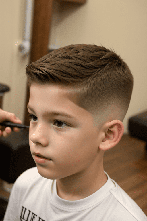 Buzz Cut with Taper Hairstyles for Boys