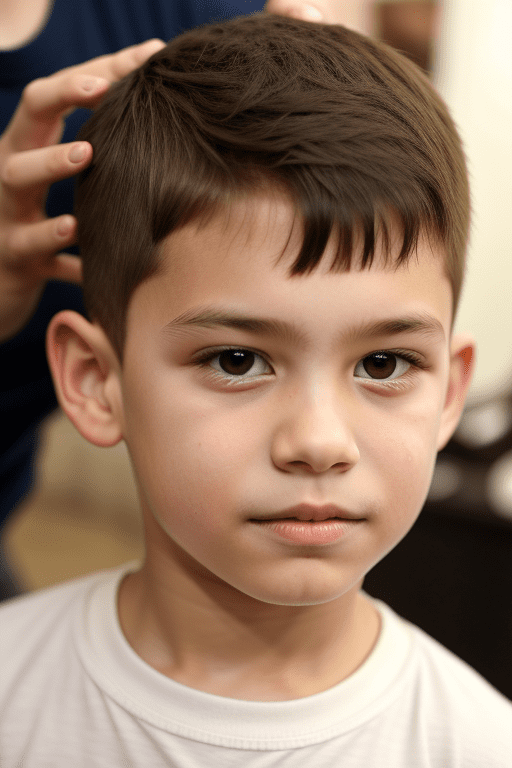 Crew Cut with Hard Part Hairstyles for Boys