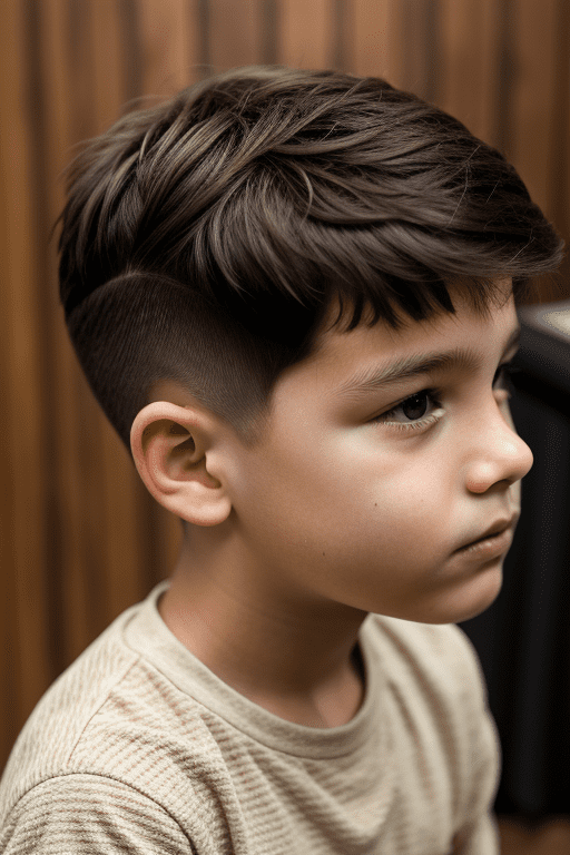 Caesar Cut with Texture Hairstyles for Boys