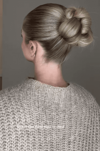 5. The Slick Back Bun with a Twist by @mayaakaate. Check out 20+ more updos for long hair!