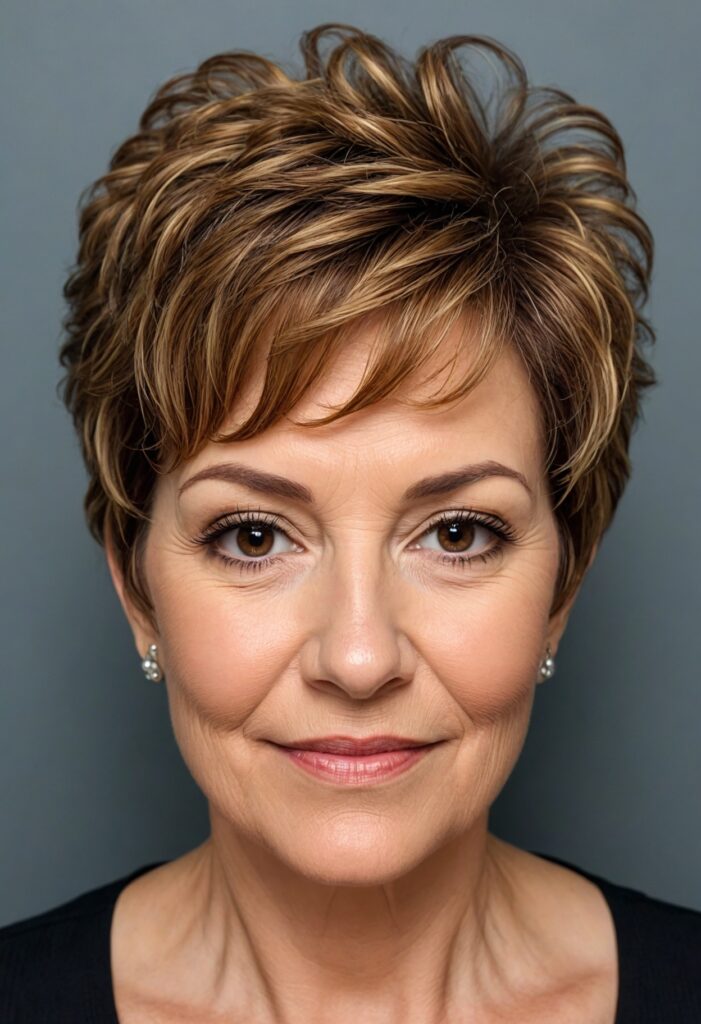 Messy Wavy Pixie Cut