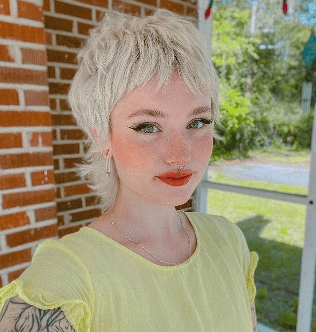 Blonde Edgy Pixie