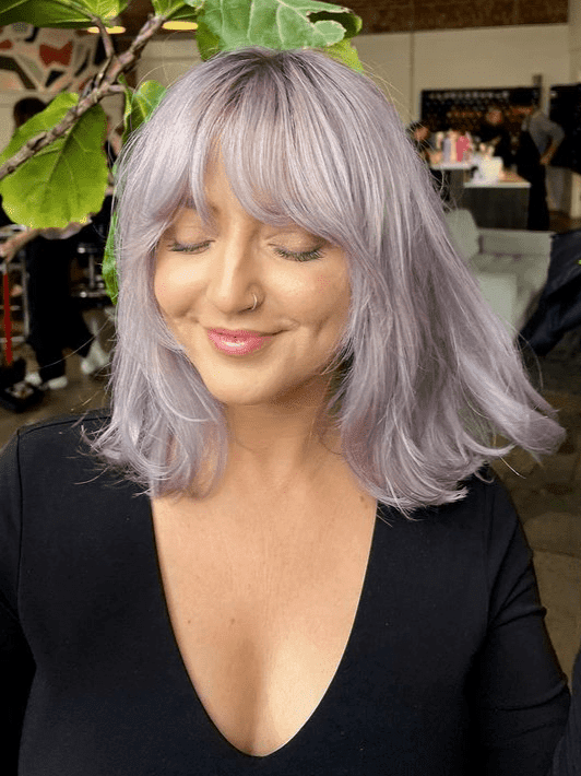 Smokey Lavender Hair Color