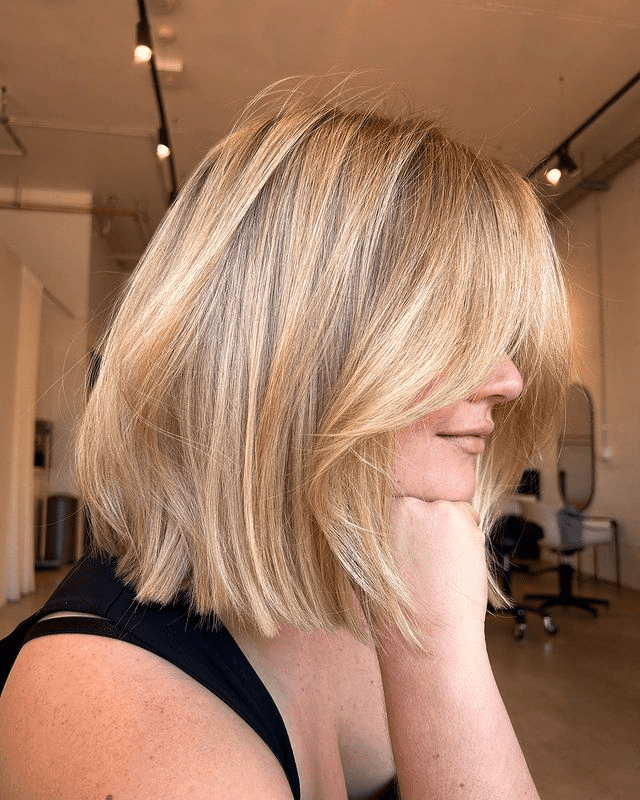 Soft Textured Sandy Balayage Lob